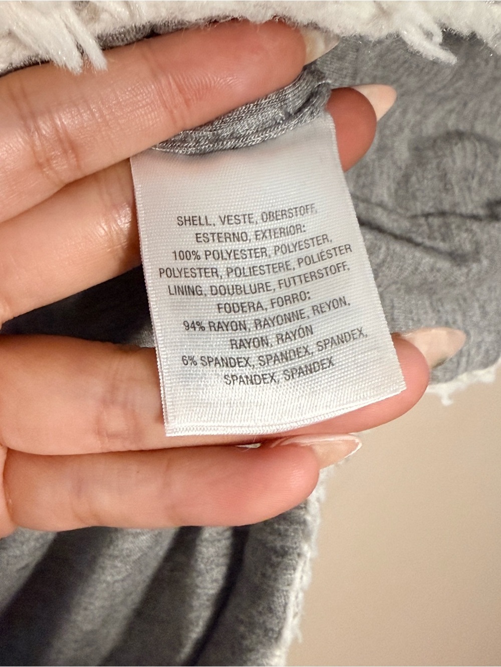 Akemi + Kin Anthropologie White Hooded Sherpa Pullover, Size Small - Picture 5 of 10